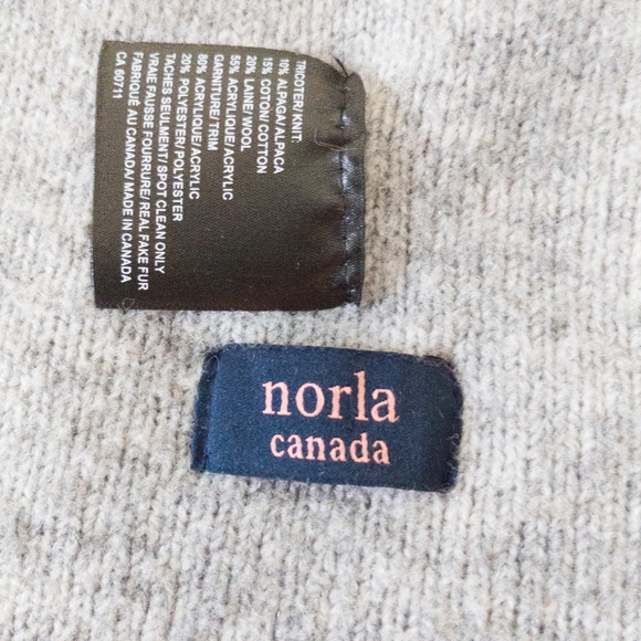 Norla Canada Alpaca Blend Hat Gray - Picture 4 of 4